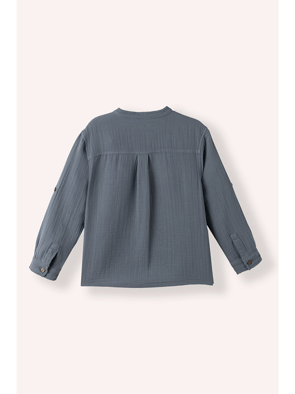İndigo Erkek Çocuk Uzun Kollu Müslin Gömlek Bej-3