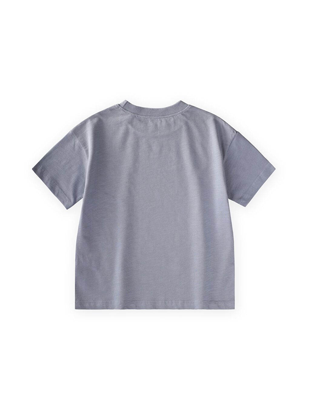 Roket Baskılı T-Shirt 2-12 Yaş Pastel Mavi-1