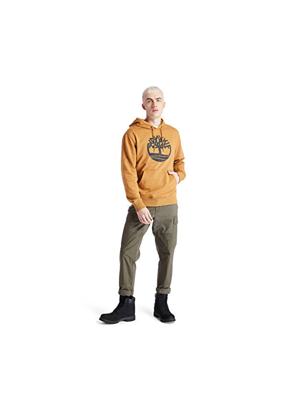 Core Logo P/o Hood Bb Erkek Günlük Sweatshirts Tb0a2bjhp57 Sarı-2
