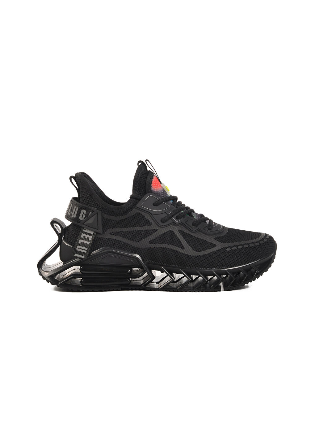 Siyah Fileli Hava Alabilen Memory Foam Erkek Sneaker Bright M