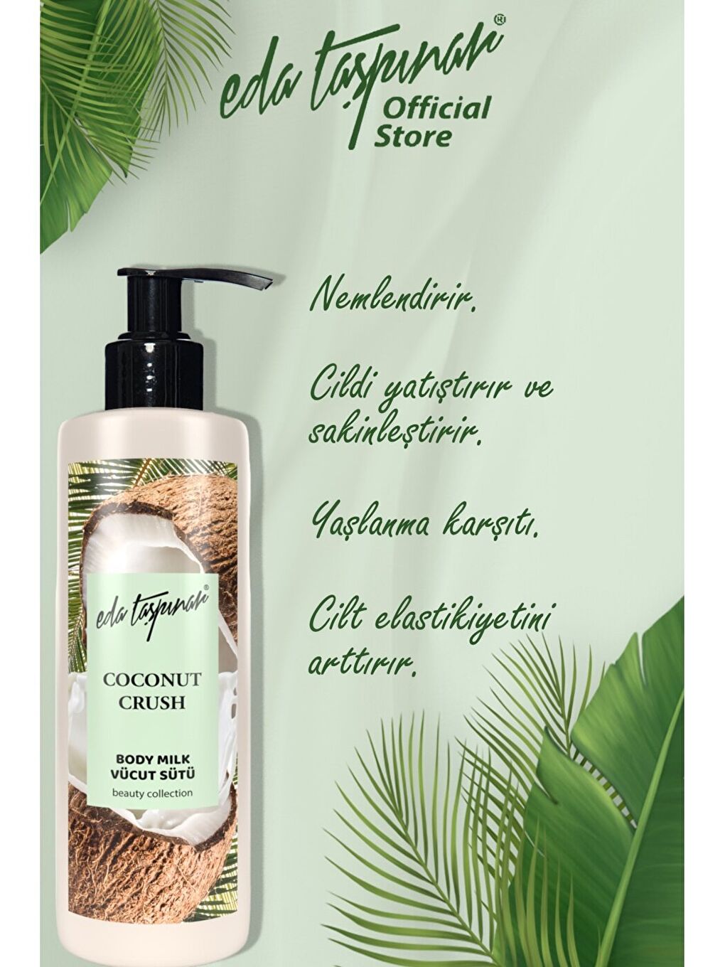 Coconut Crush Yoğun Nemlendirici Vücut Losyonu Vücut Sütü Hindistan Cevizi Doğal Yağlı, 400 ml-2