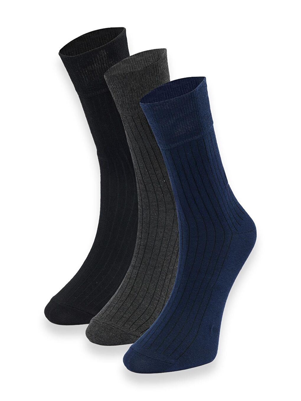 Karışık 3'Lü Paket Desenli Klasik Çorap