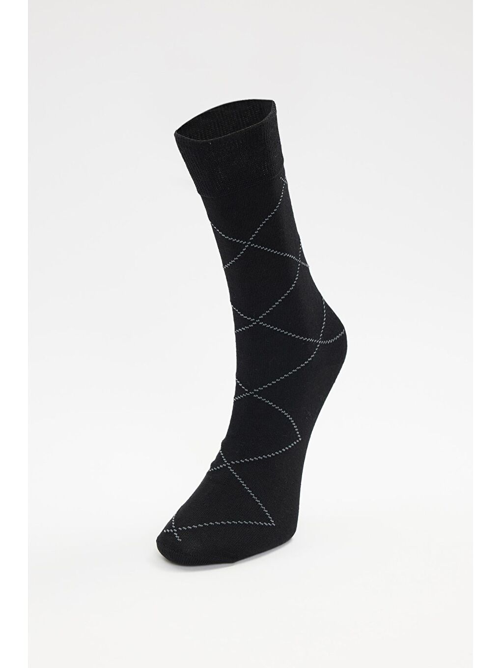 Karışık 3'Lü Paket Desenli Klasik Çorap-1