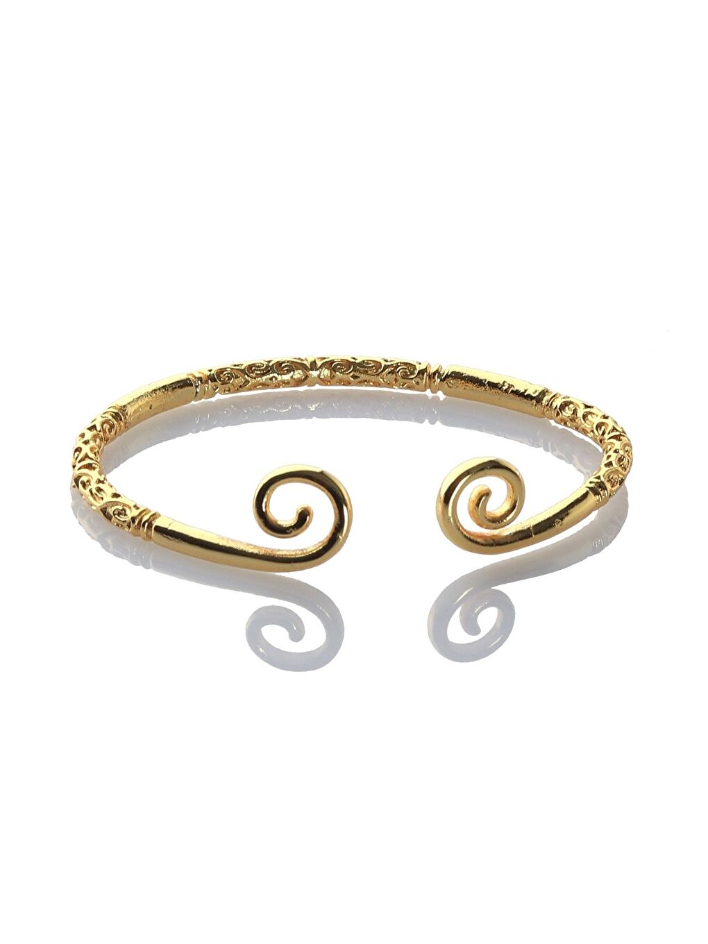 Sarı Erkek Lak Siyah Renk Kaplama Ayarlanabilir Açık Band Spiral Formlu Bileklik