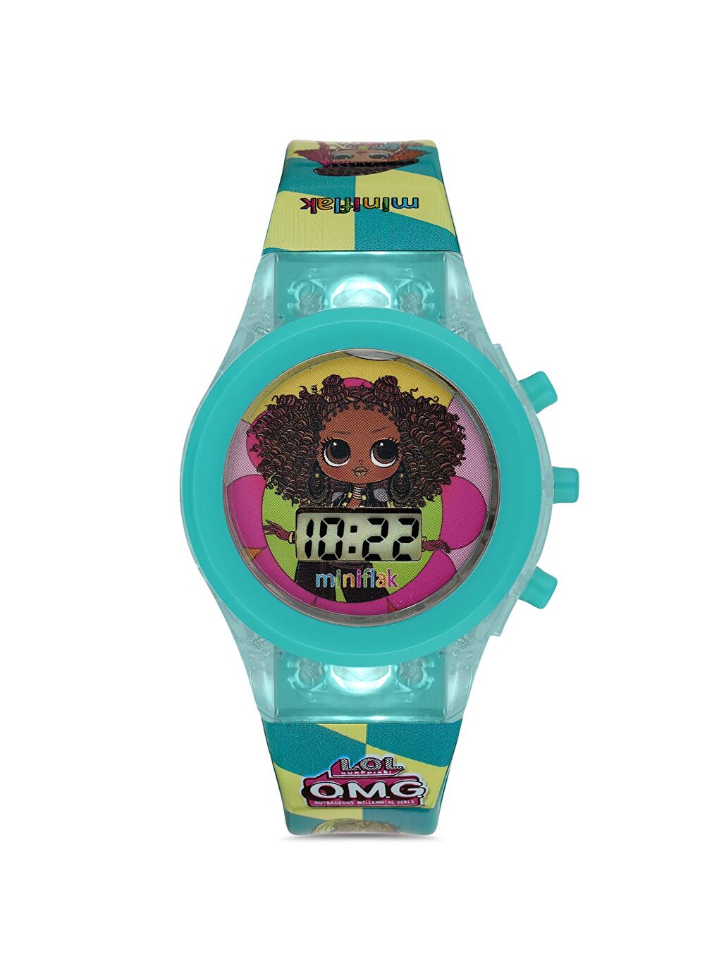 LOL Surprise! Lisanslı OMG7003 Turkuaz Işıklı Çocuk Saati