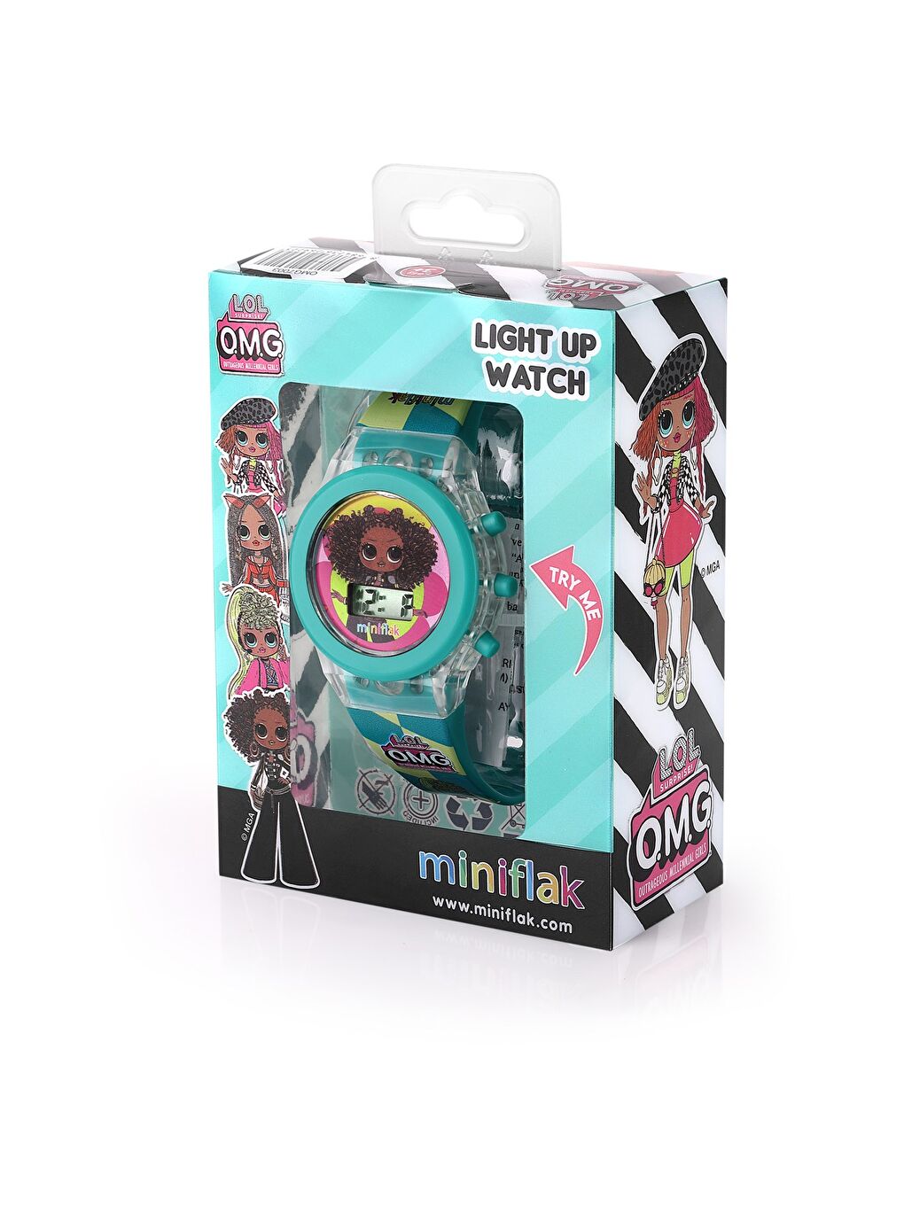 LOL Surprise! Lisanslı OMG7003 Turkuaz Işıklı Çocuk Saati-1