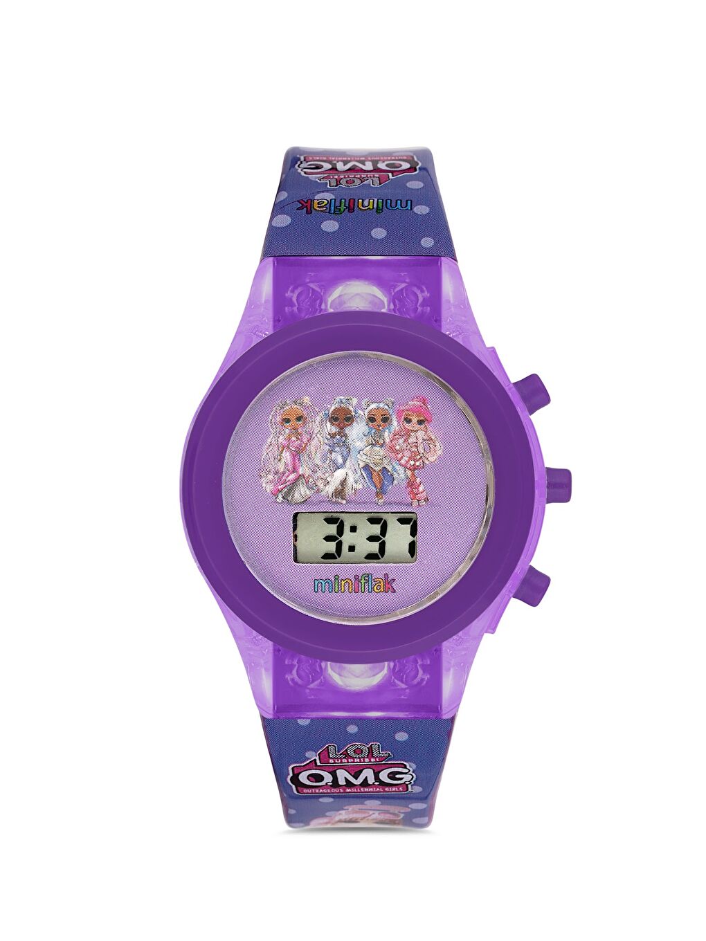LOL Surprise! Lisanslı OMG7001 Mor Işıklı Çocuk Saati