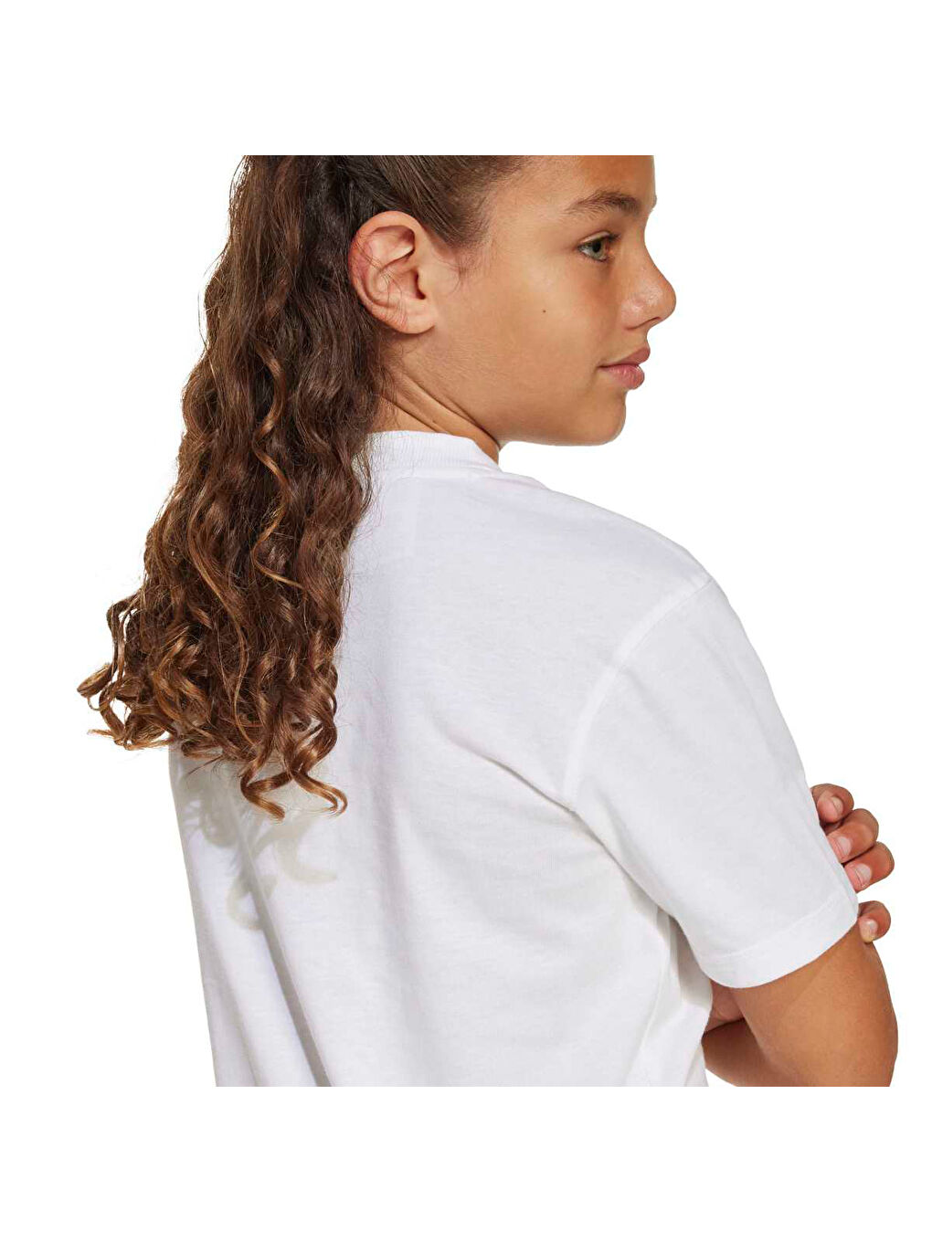 Essentials Çocuk Beyaz Yuvarlak Yaka Tişört-2