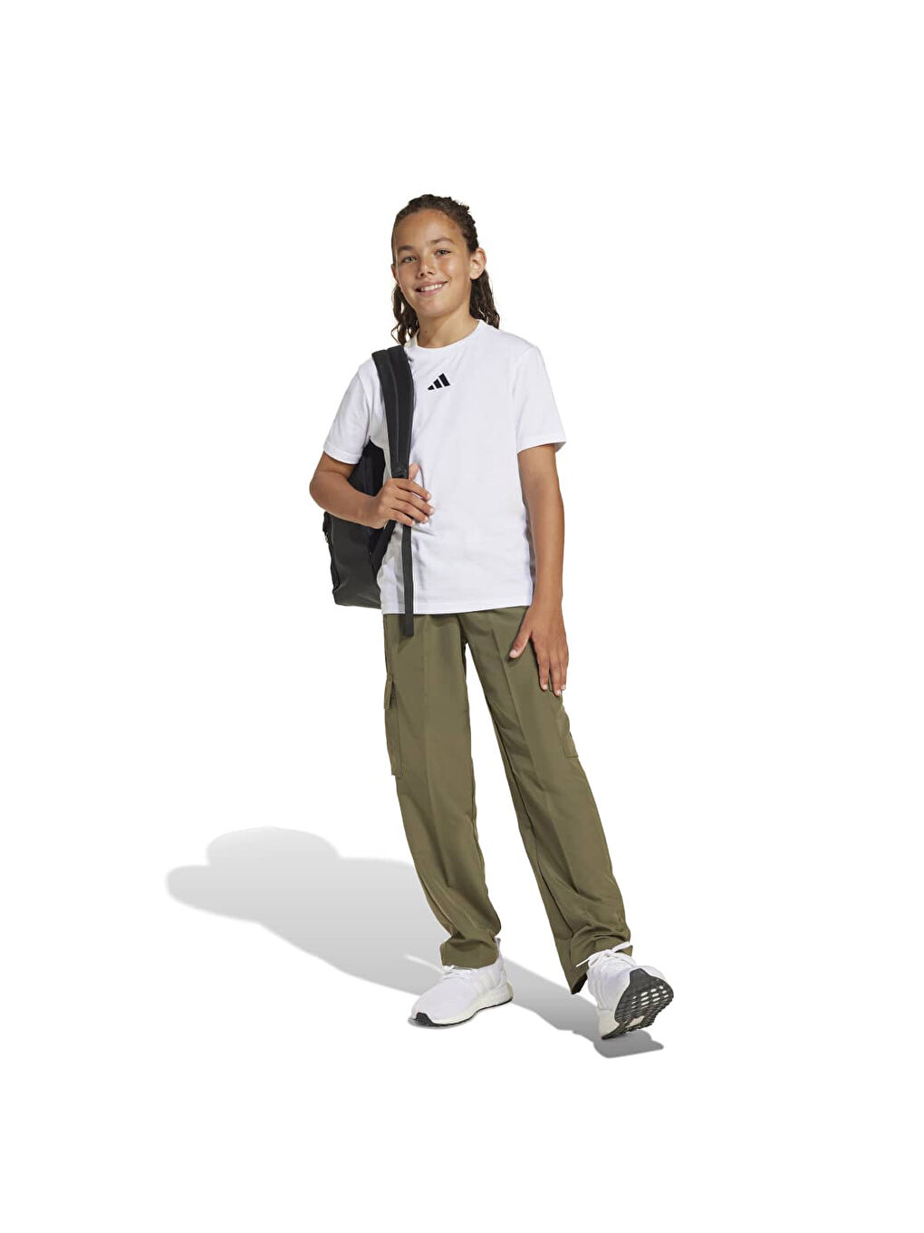 Essentials Çocuk Beyaz Yuvarlak Yaka Tişört-3