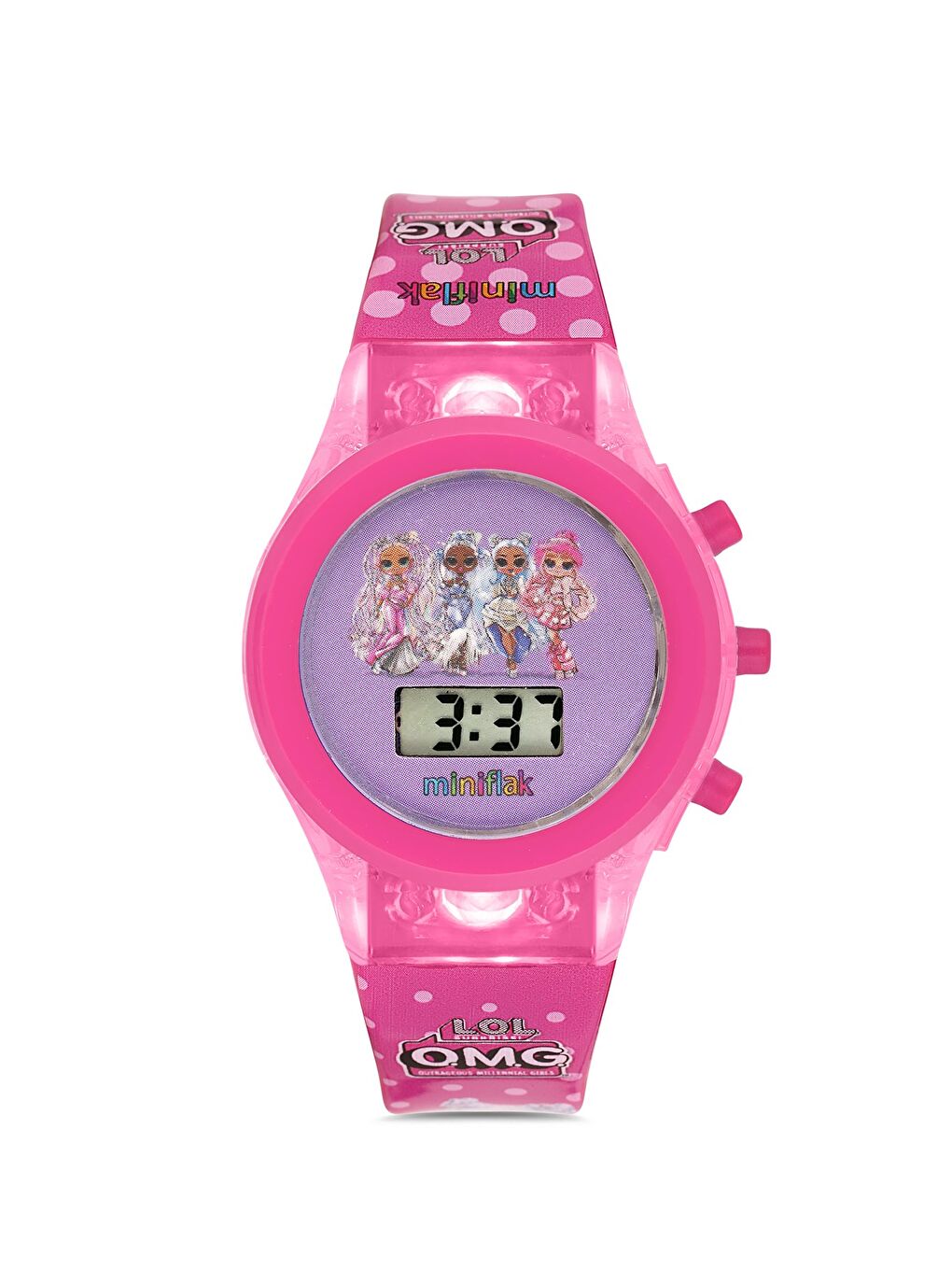 LOL Surprise! Lisanslı OMG7002 Pembe Işıklı Çocuk Saati