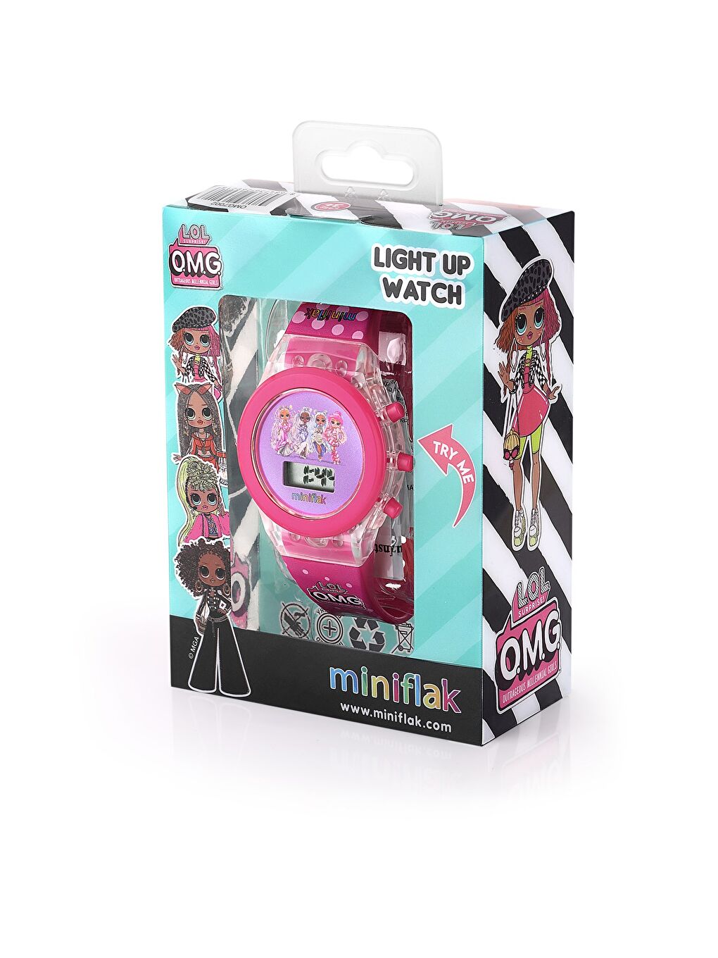 LOL Surprise! Lisanslı OMG7002 Pembe Işıklı Çocuk Saati-1