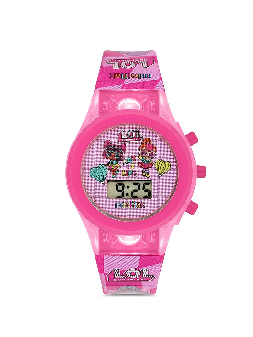 LOL Surprise! Lisanslı LOL7001 Pembe Işıklı Çocuk Saati