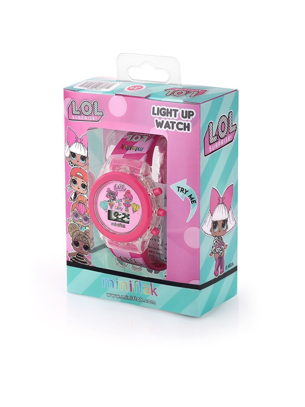 LOL Surprise! Lisanslı LOL7001 Pembe Işıklı Çocuk Saati-1