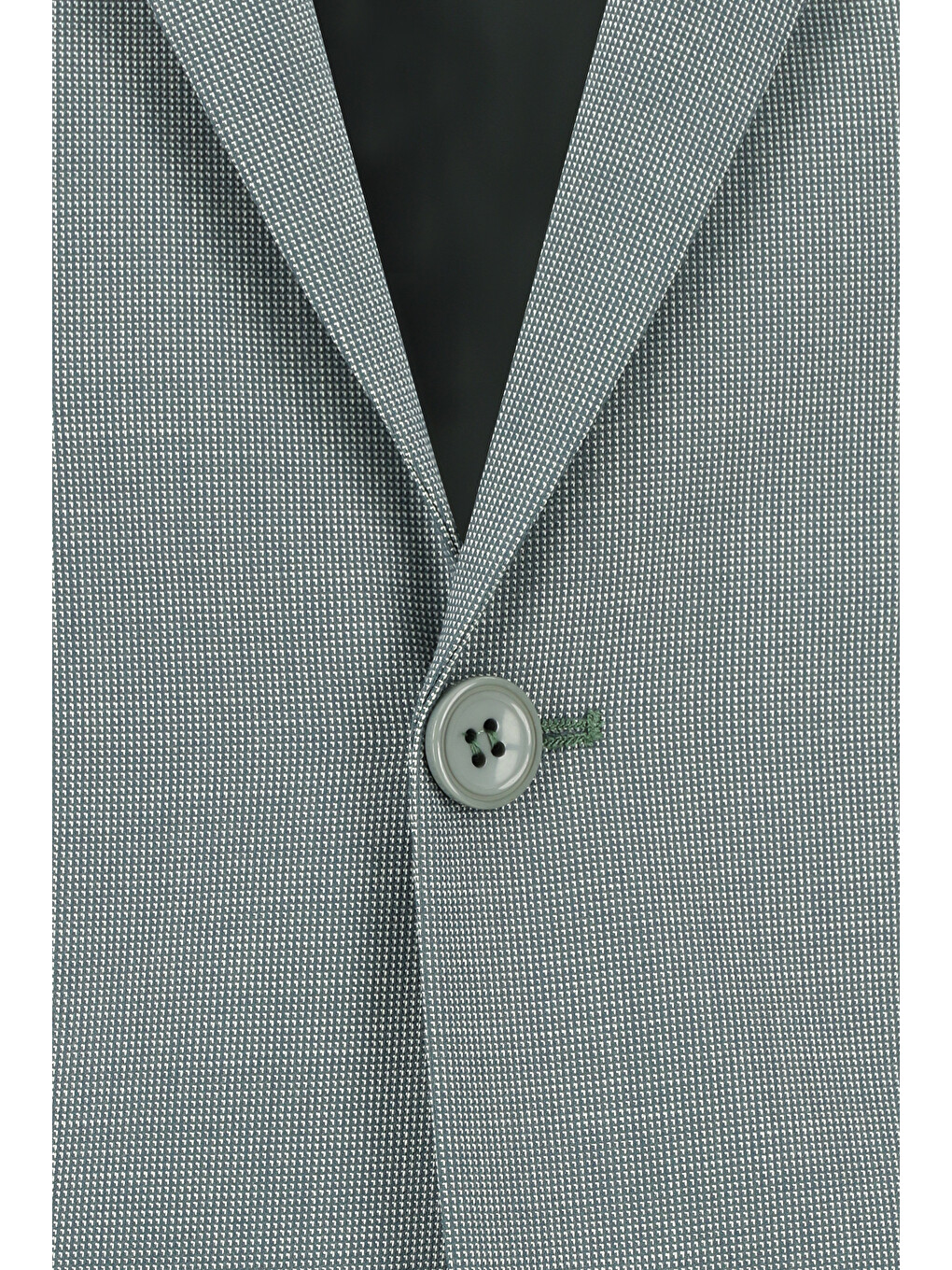 Yeşil Super Slim Fit Ekstra Dar Kesim Klasik Desenli Takım Elbise-3