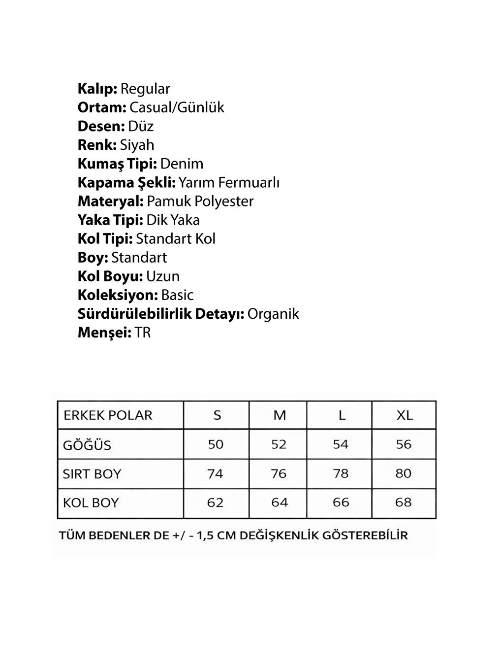 Siyah Premium Erkek Yarım Fermuarlı Outdoor Spor Polar Ceket-7