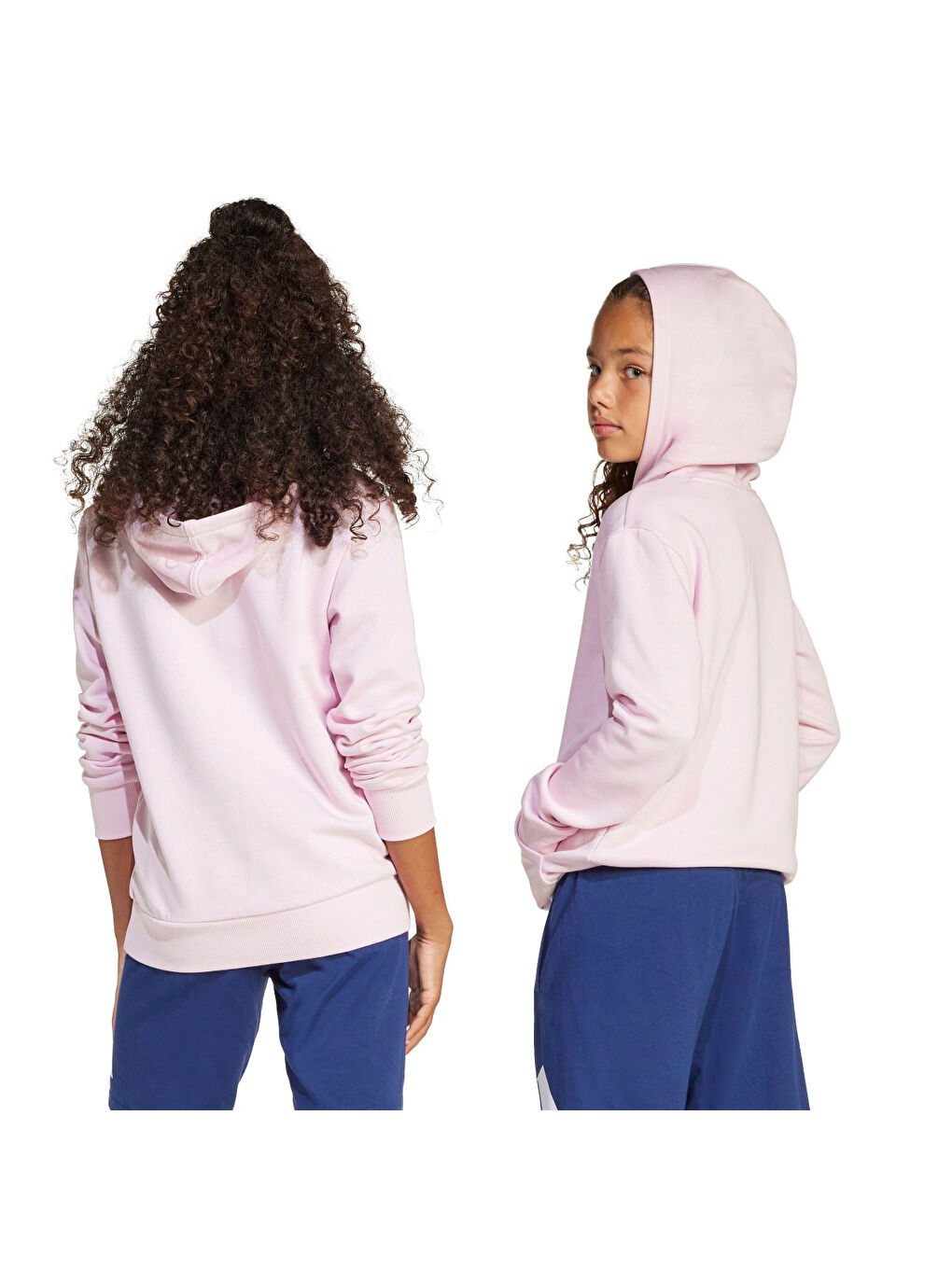 Sport Lifestlye Fleece Kız Çocuk Pembe Kapüşonlu Sweatshirt-3