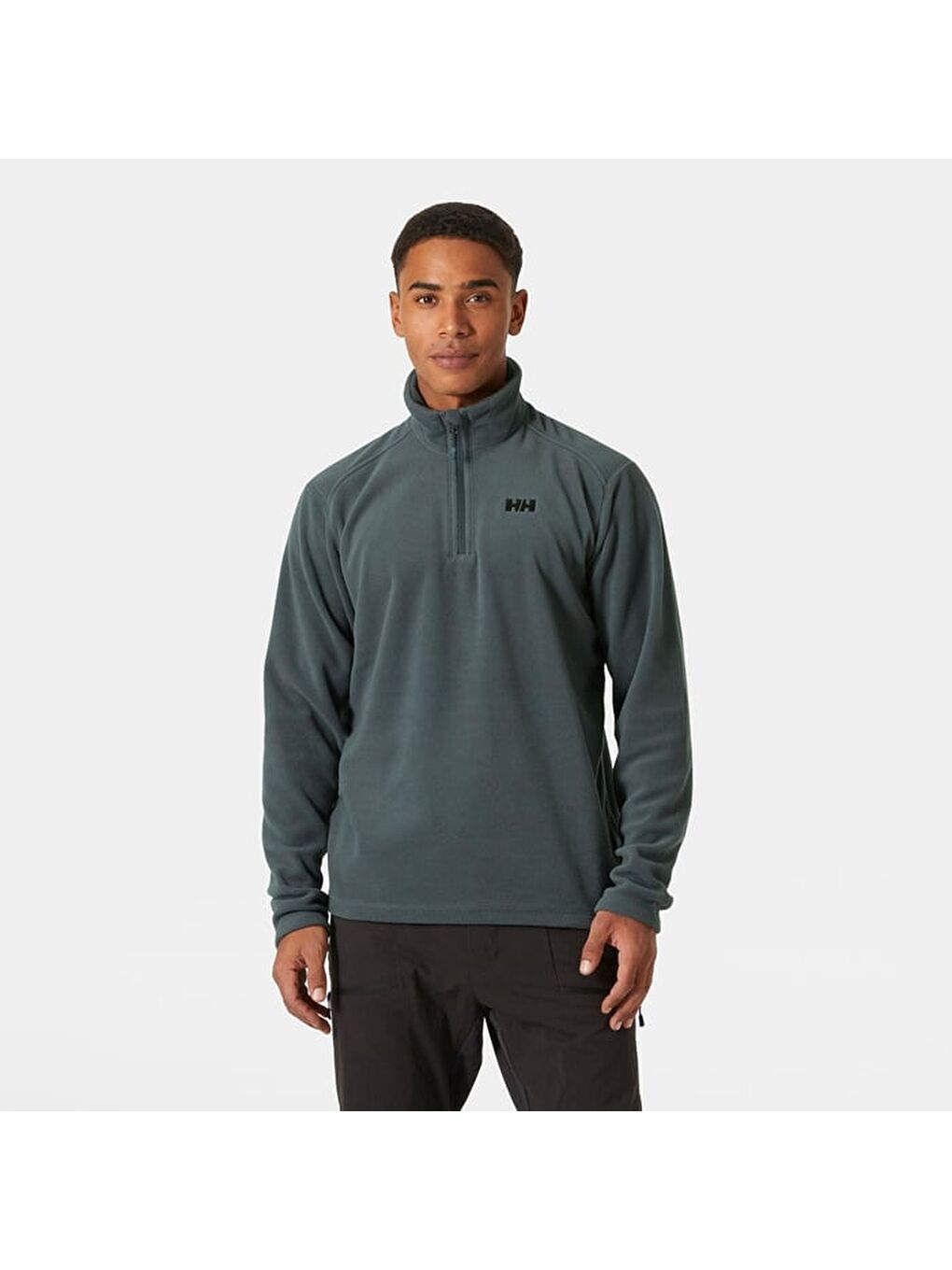 Helly Hansen Gri Mount Fleece Erkek Yarım Fermuarlı Polar - 1