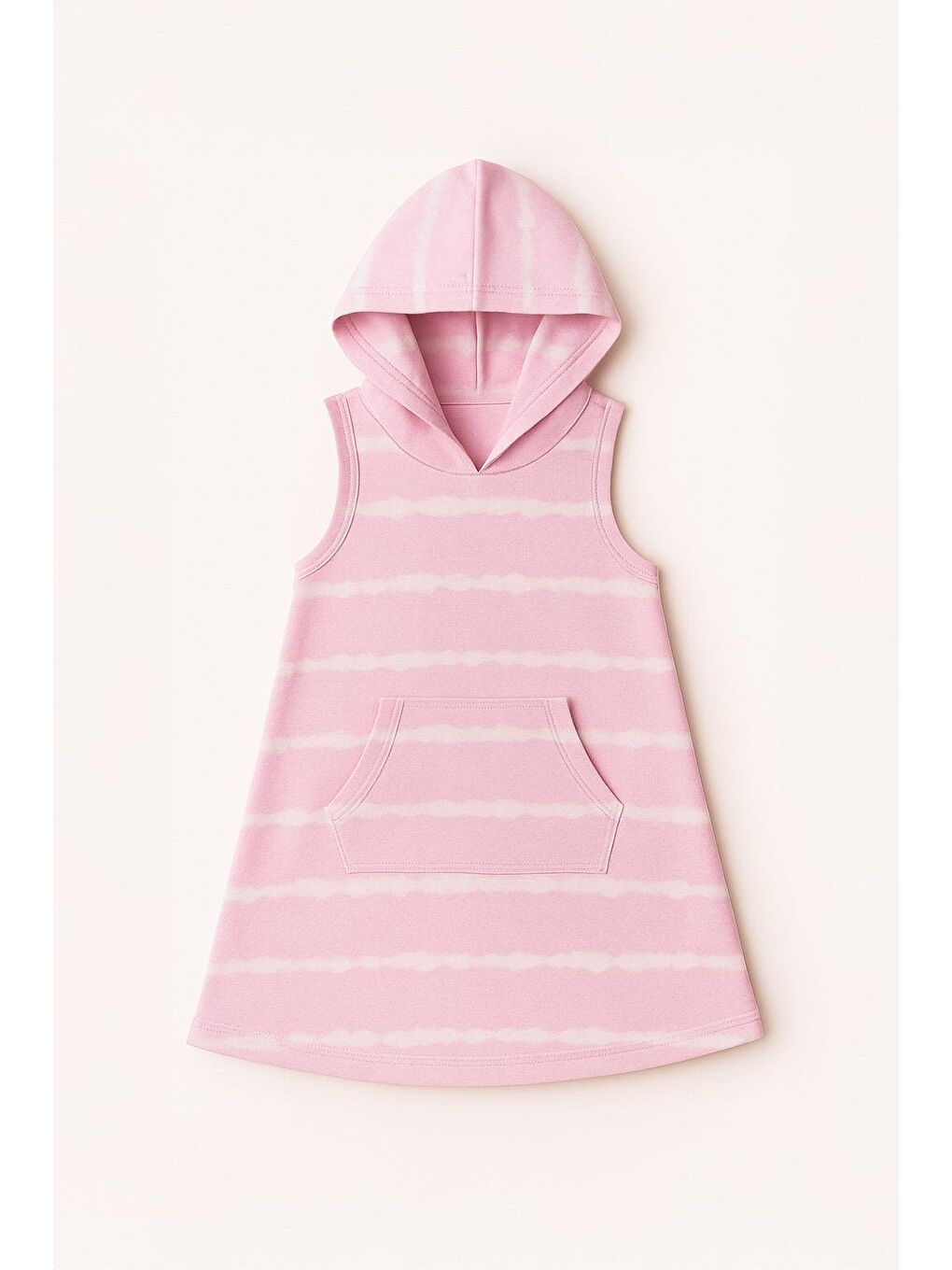 Kız Çocuk Pembe Batikli Havlu Elbise (3-4 Yaş 8-9 Yaş)-2