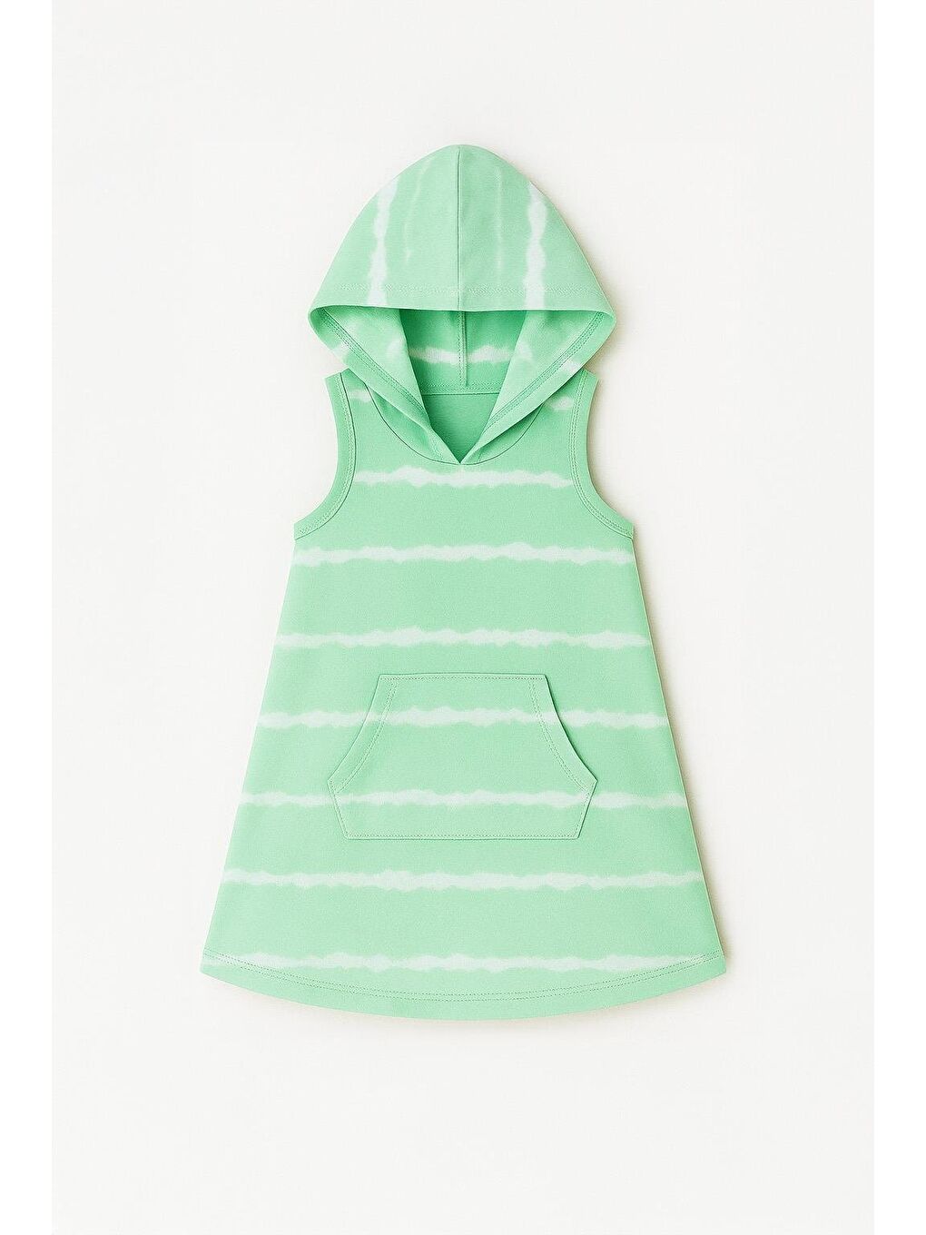 Kız Çocuk Yeşil Batikli Elbise (3-4 Yaş 8-9 Yaş)-2