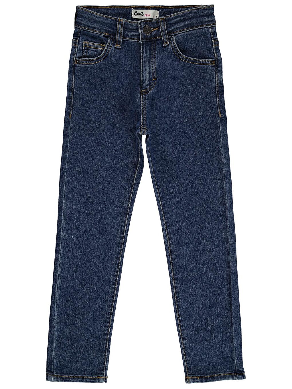 Civil Girls Kız Çocuk Jean Pantolon 10 13 Yaş Dark İndigo