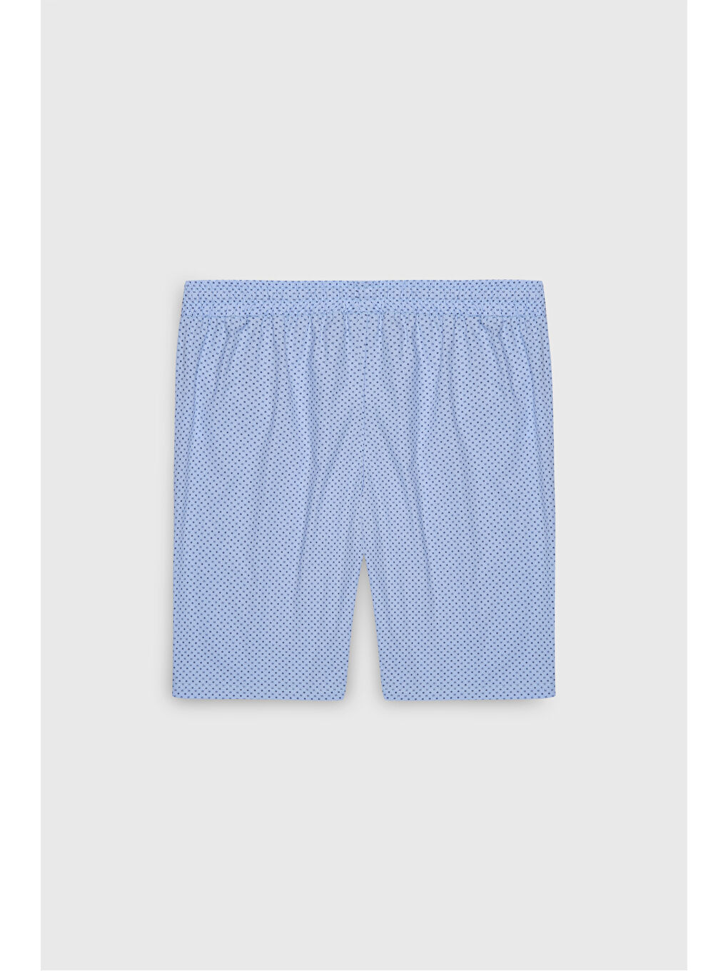 Erkek Lacivert-Mavi 2'li %100 Pamuk Slim Fit Dar Kesim Bisiklet Yaka Desenli Cepli Pijama Şort-7