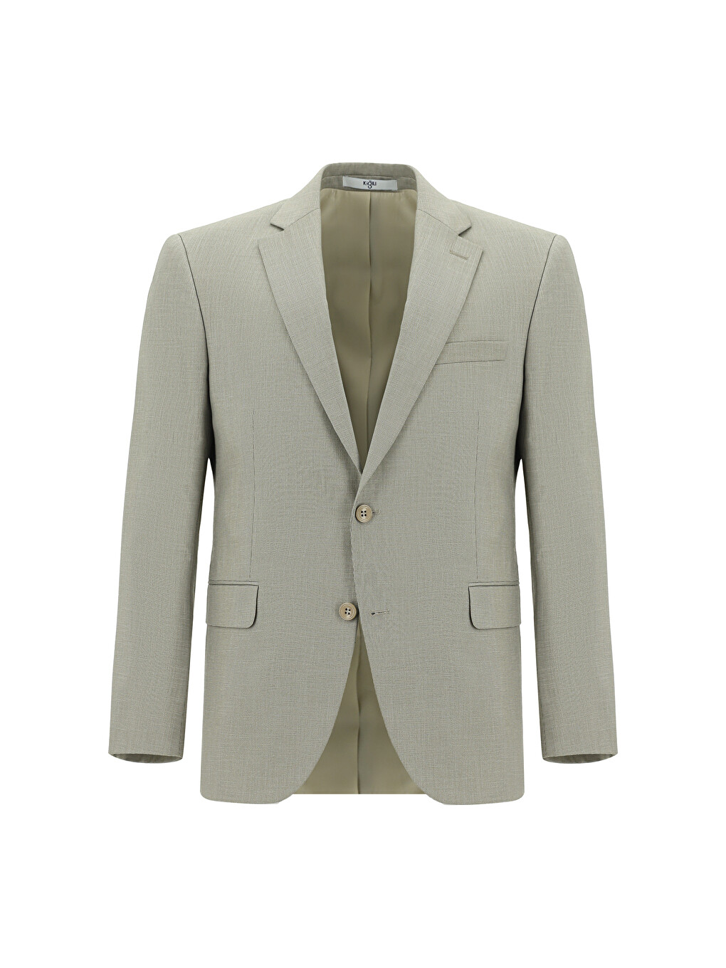 Yeşil Slim Fit Dar Kesim Klasik Desenli Takım Elbise-1