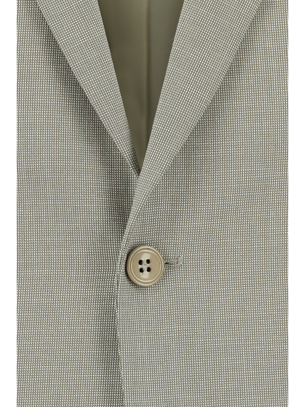 Yeşil Slim Fit Dar Kesim Klasik Desenli Takım Elbise-3