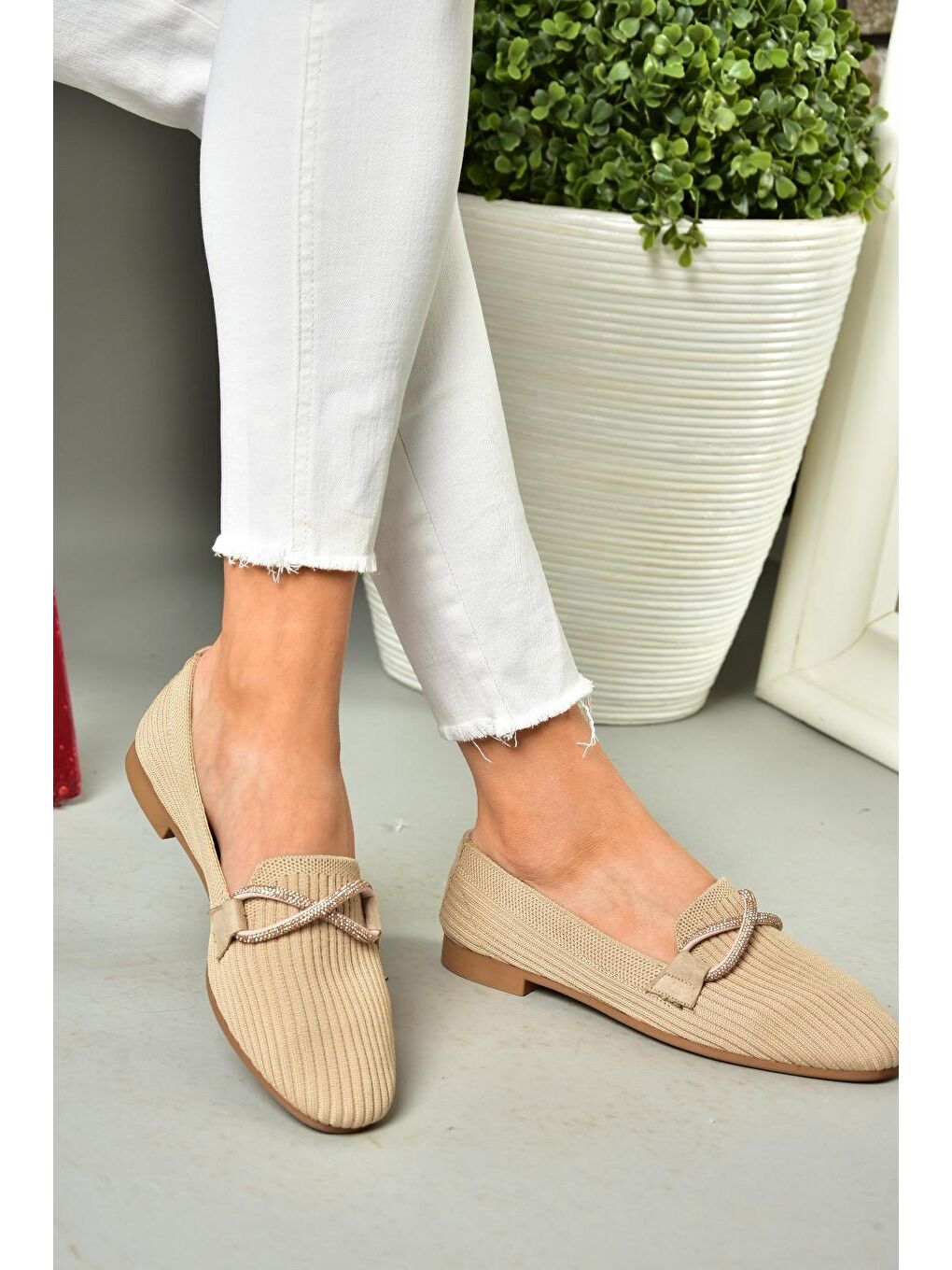 Bej S2504102 Ten Kadın Babet-2