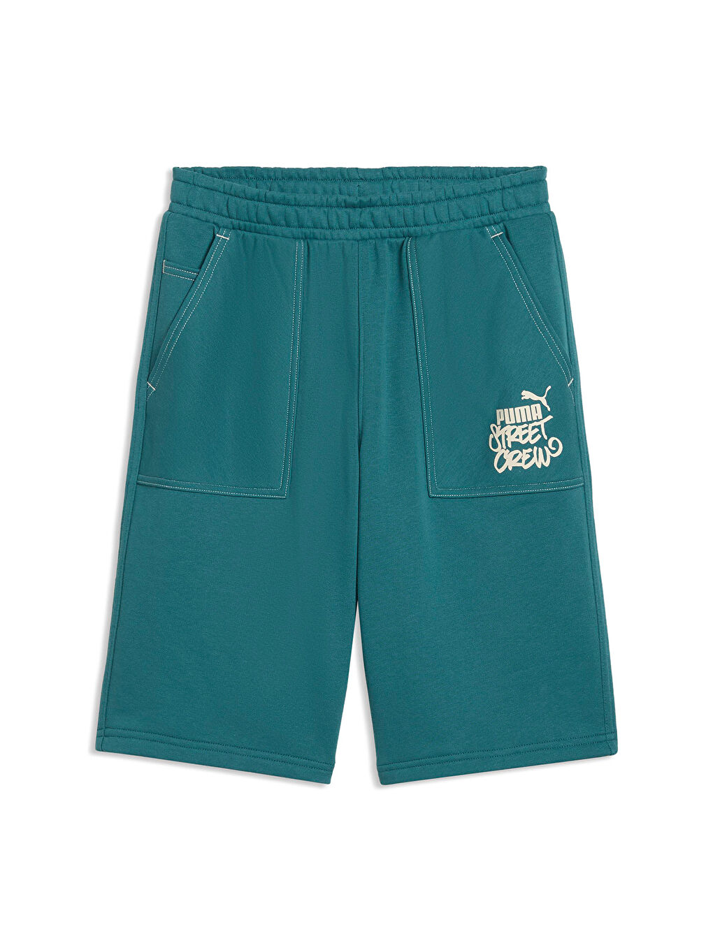 Mid 90s Relaxed Long Erkek Çocuk Yeşil Şort