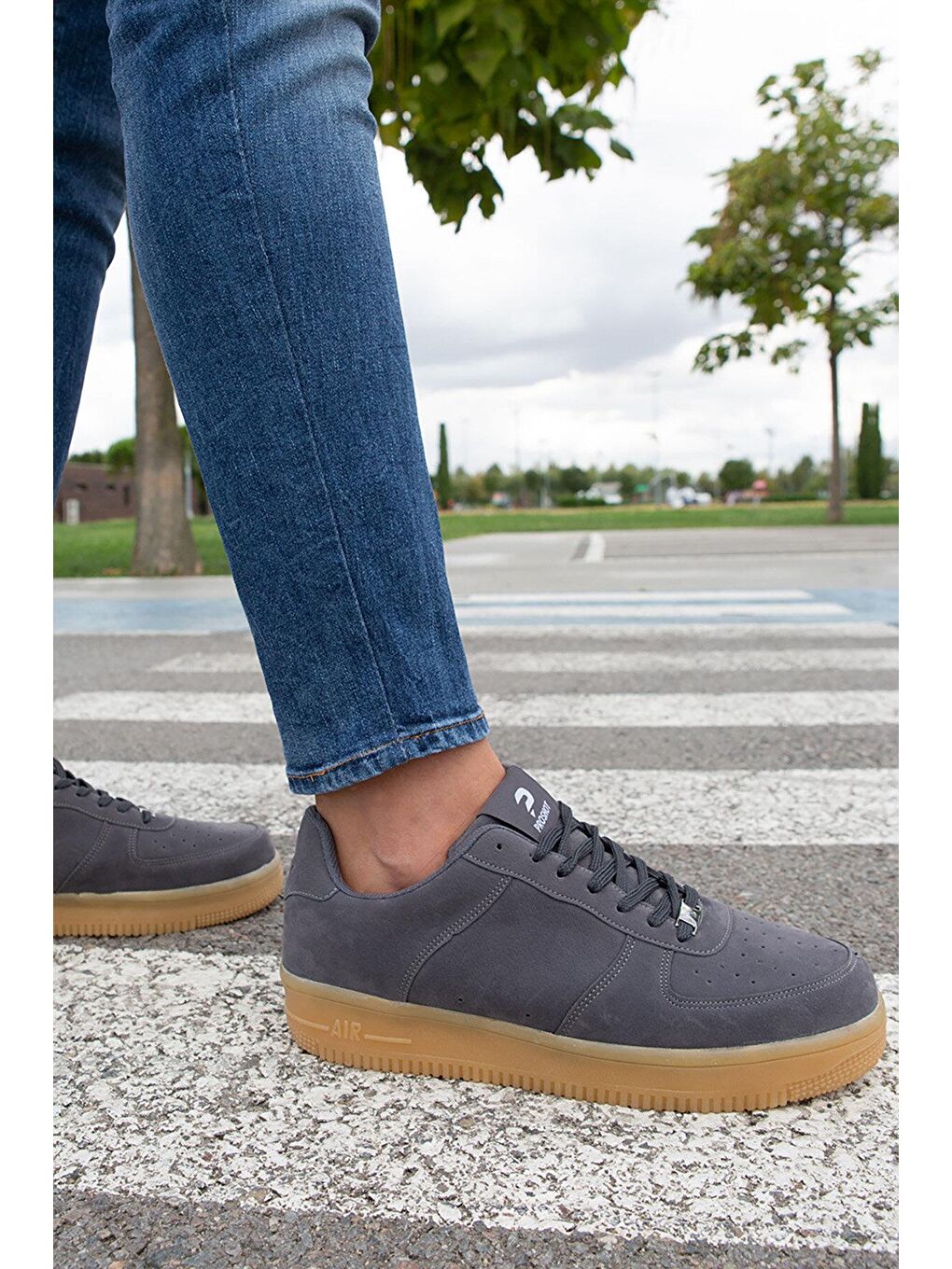 Gri PS83 2FX GRI Erkek Sneaker-1