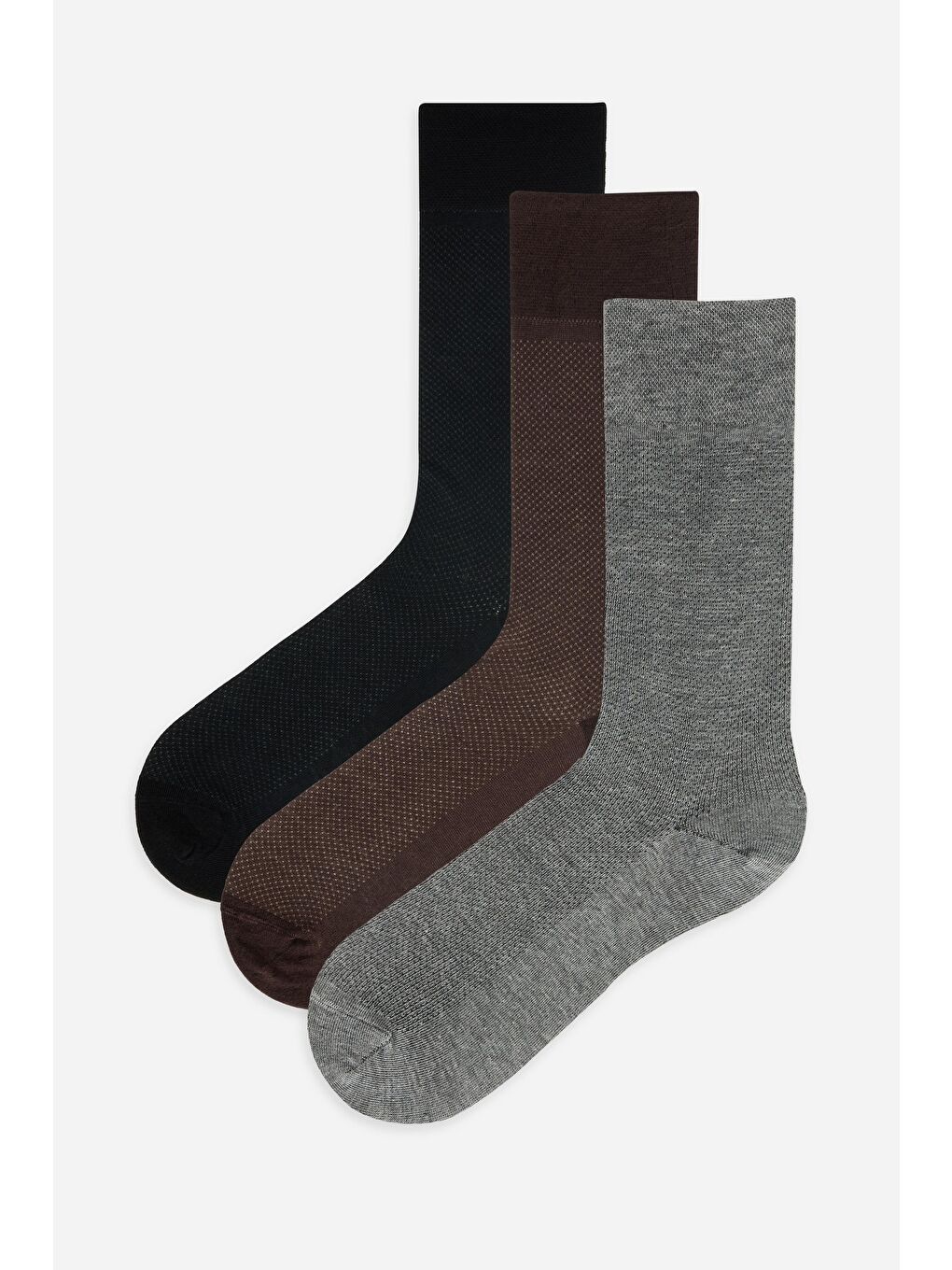 Karışık 3'Lü Desenli Klasik Erkek Çorap