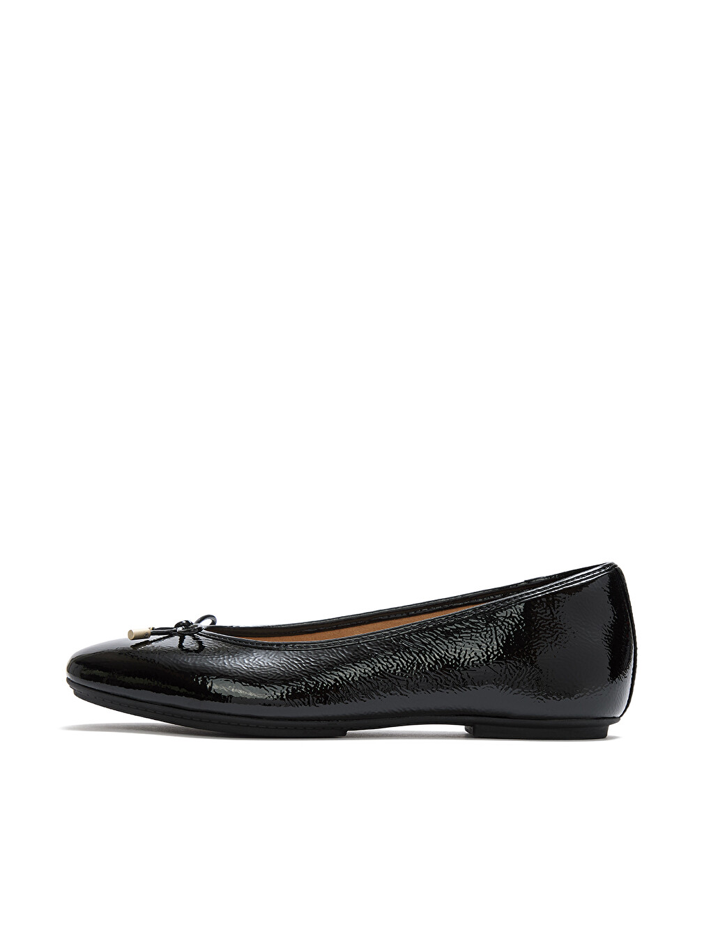Siyah Kadın Babet A0K-001/E19 DELICATO Bow Soft Leather Ballet Flats
