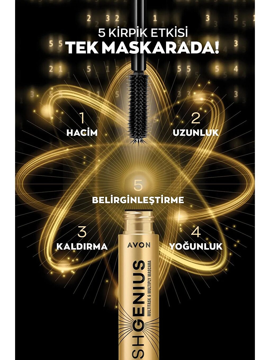 AVON Renksiz True Lash Genius 5 Etkili Mavi Siyah Maskara ve Maskara Bazı Paketi - 2