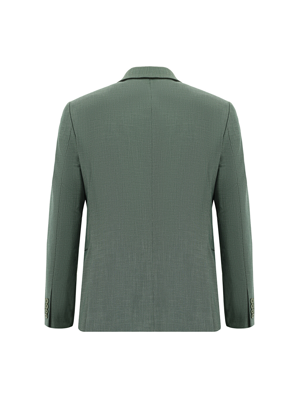 Yeşil Slim Fit Dar Kesim Klasik Desenli Takım Elbise-2