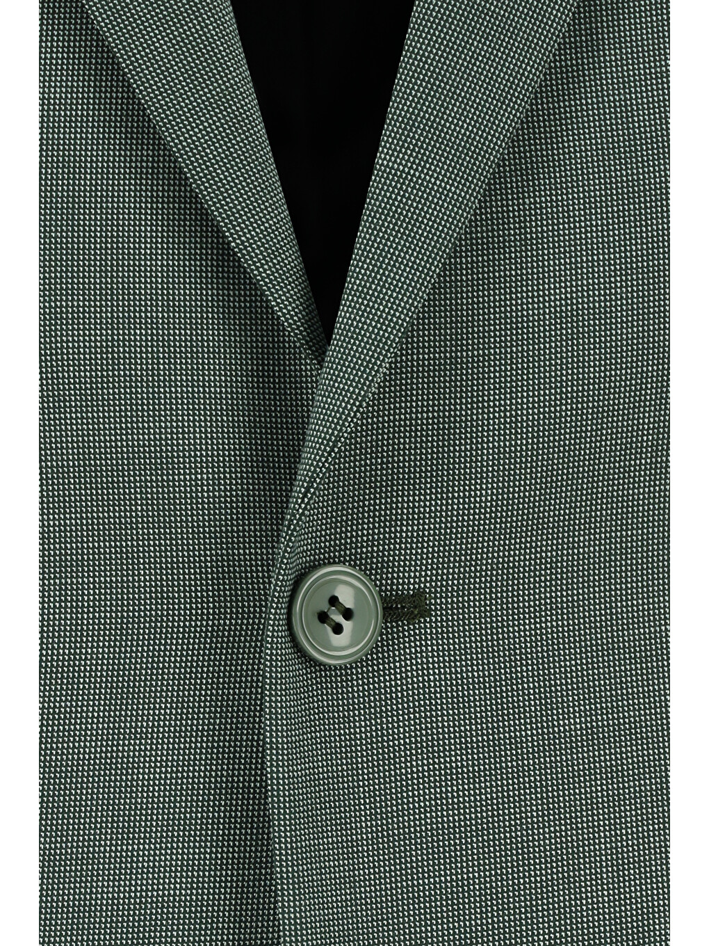 Yeşil Slim Fit Dar Kesim Klasik Desenli Takım Elbise-3