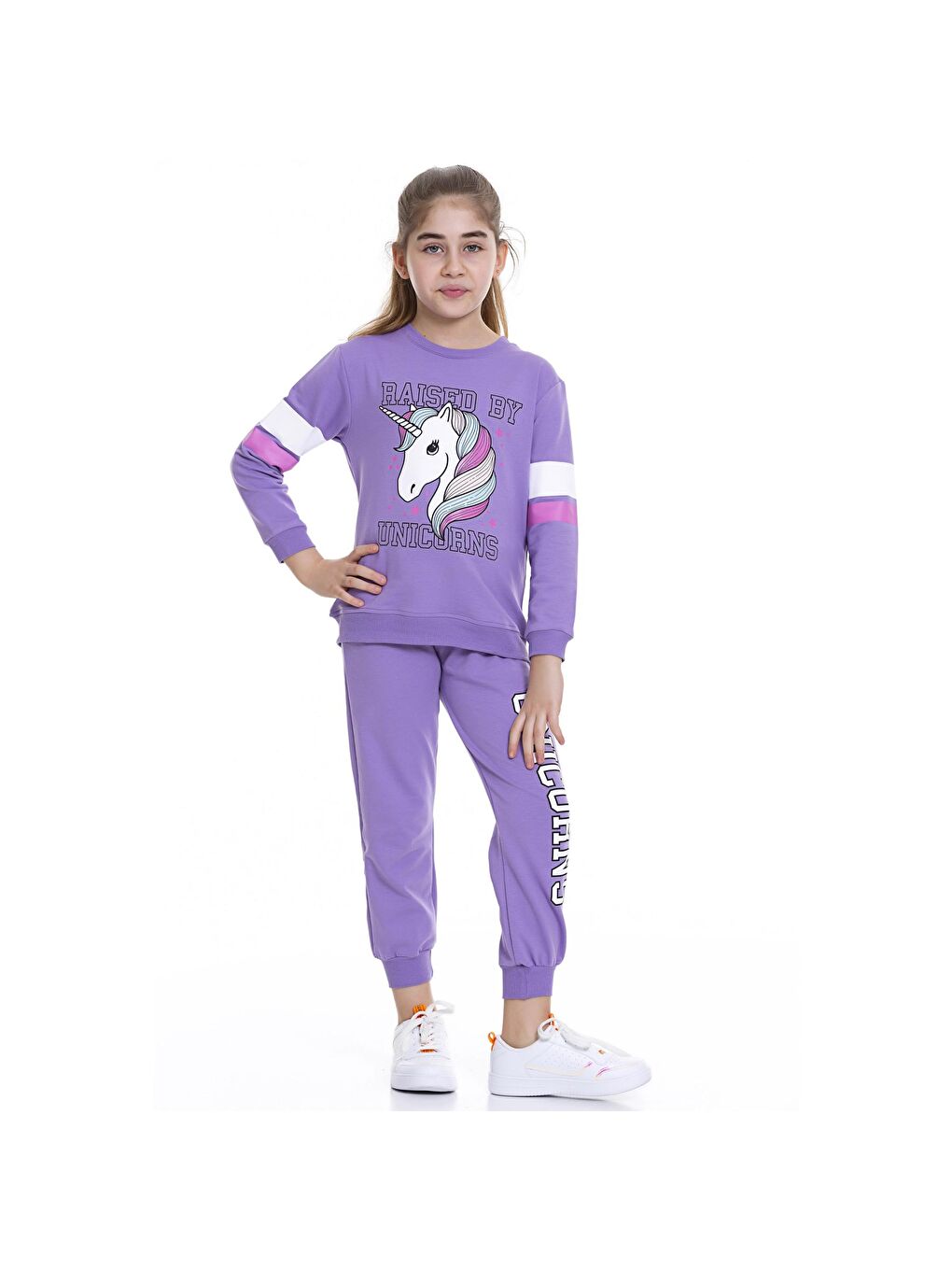 Myhanne Lila Unicorn Baskılı Takım 54326