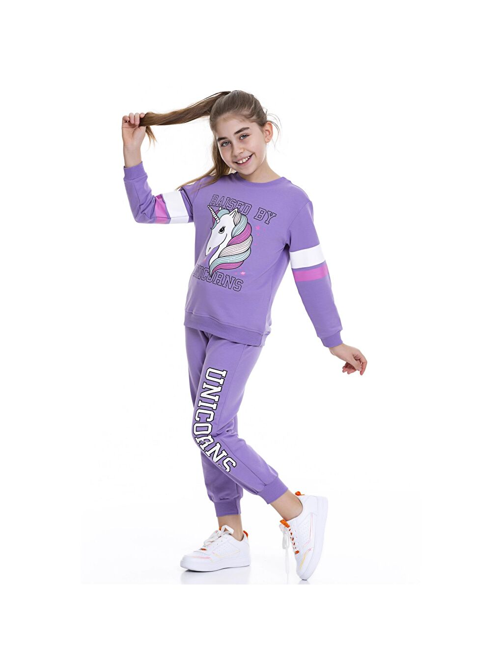 Myhanne Lila Unicorn Baskılı Takım 54326 - 2