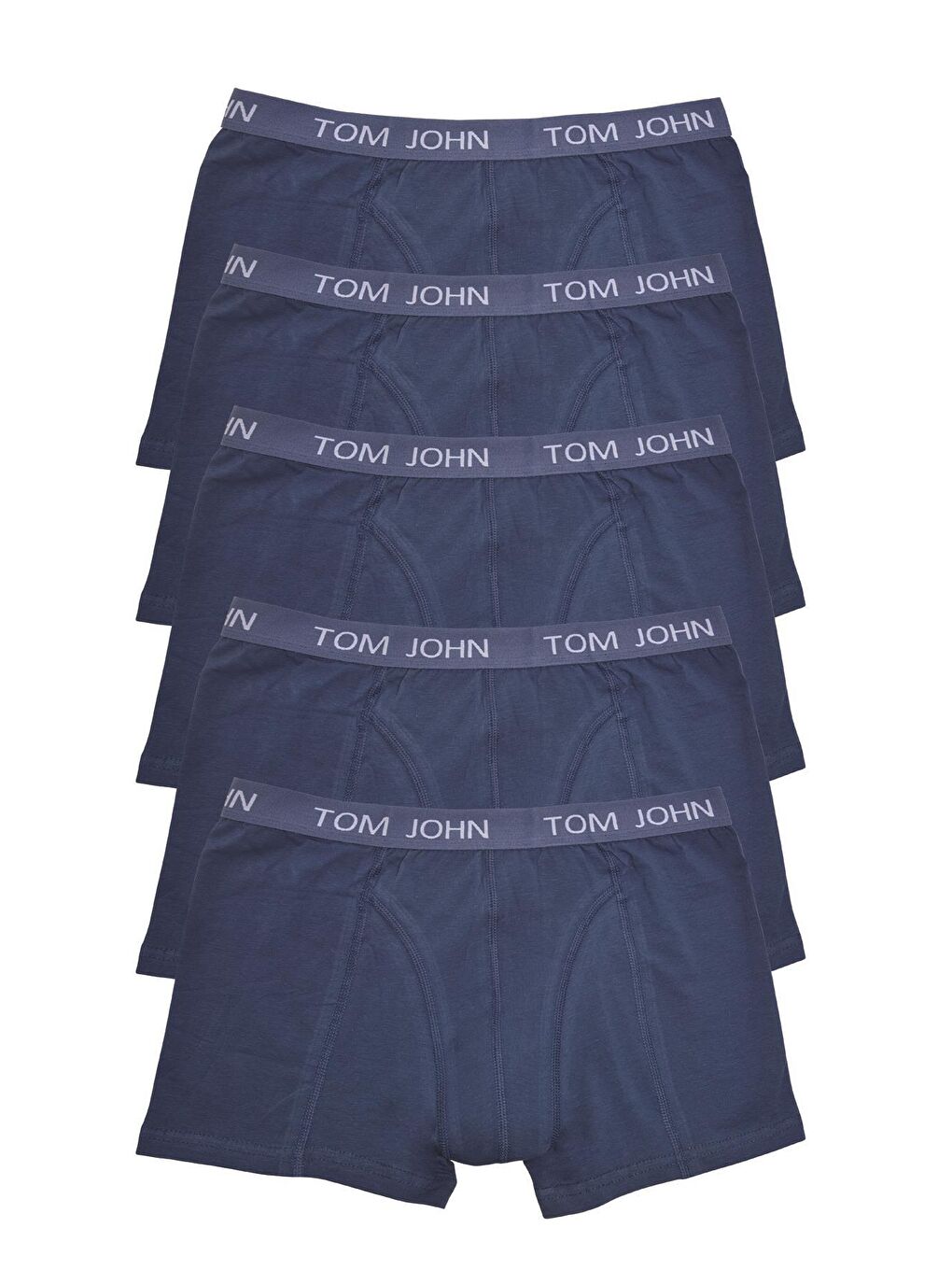 Tom John İndigo Erkek Boxer 5 li Paket Likralı