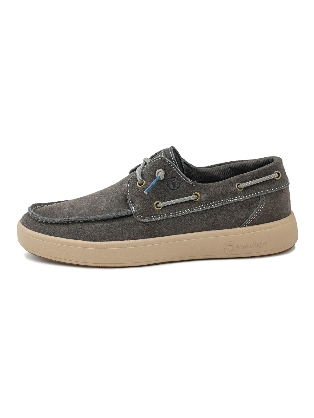 Gri Erkek Klasik Ayakkabı 8453 NAUTICO SUEDE NATURALIGHT
