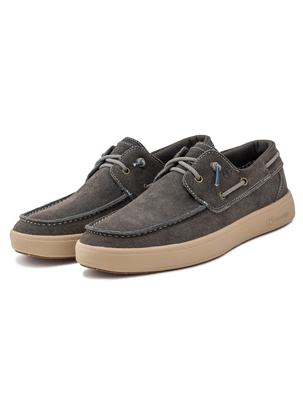 Gri Erkek Klasik Ayakkabı 8453 NAUTICO SUEDE NATURALIGHT-2