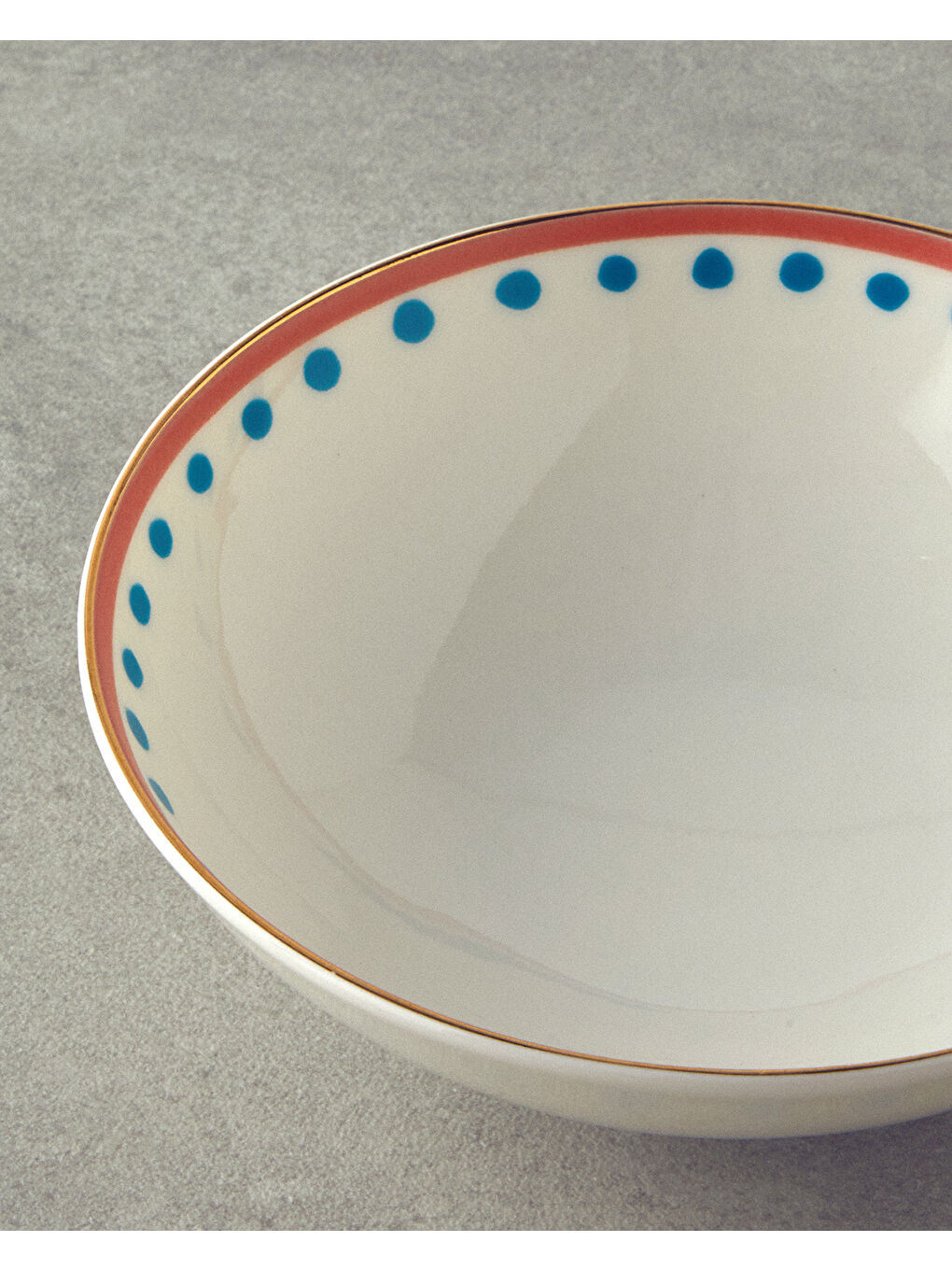 English Home Orange Carny Bone Porselen Kase 15 cm Turuncu-Mavi - 2