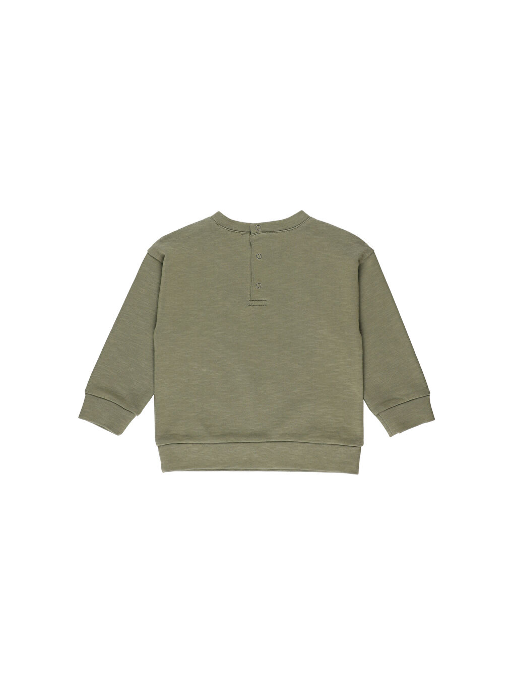 Yeşil Erkek Çocuk Bisiklet Yakalı Sweatshirt-1