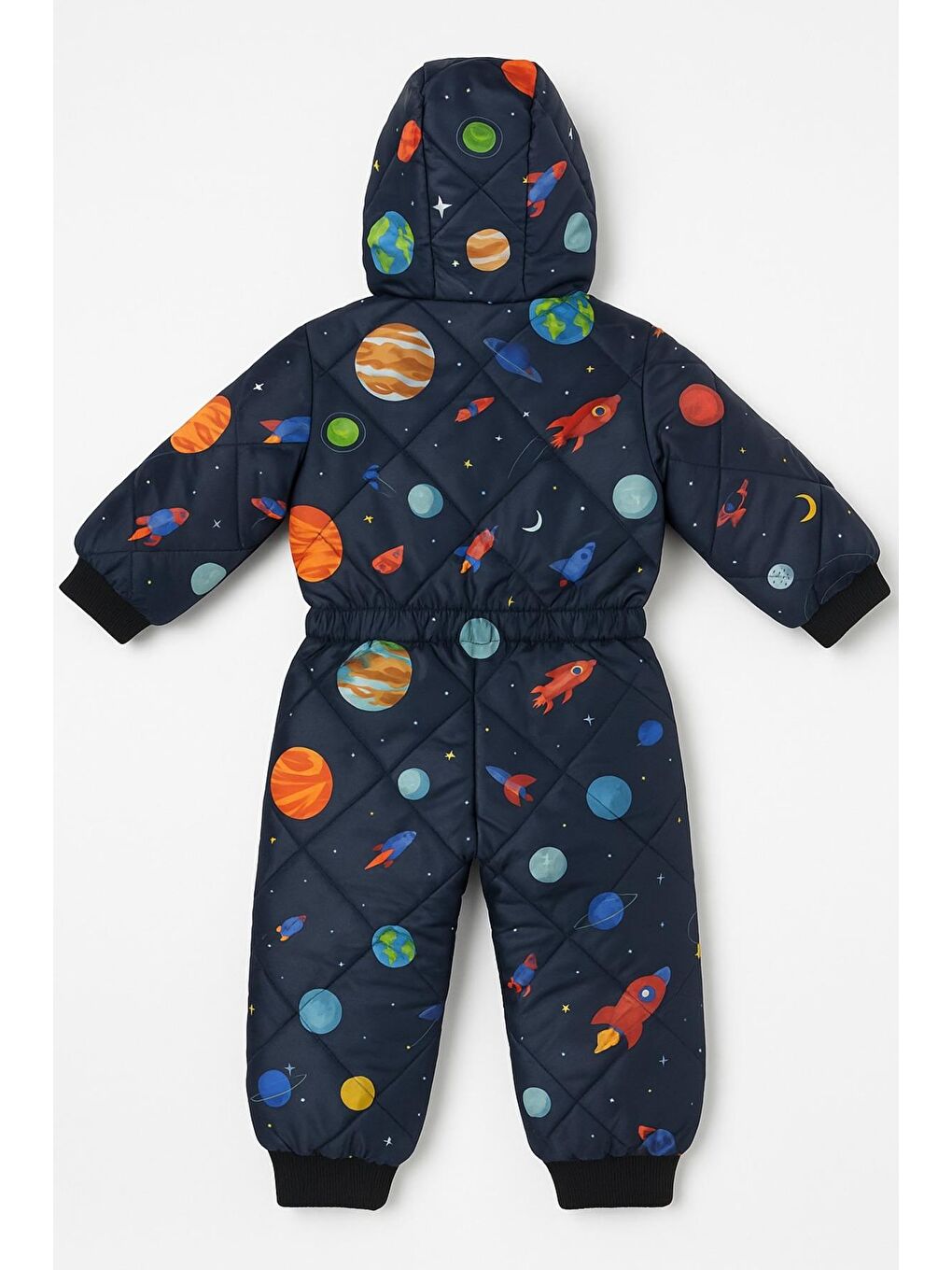 Lacivert Bebek Astronot Tulum – Kapüşonlu Ve Kürklü-1