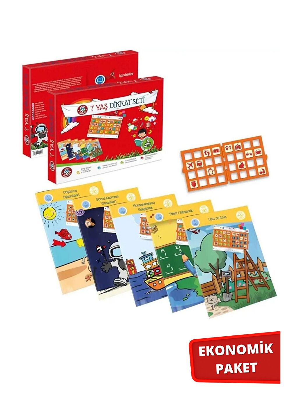 7 Yaş Dikkat Ve 7 Yaş Etkinlik Seti Ikili Paket-1