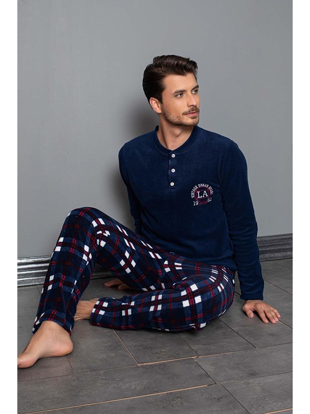 İndigo Polar Pijama Takım 2904 -2-1