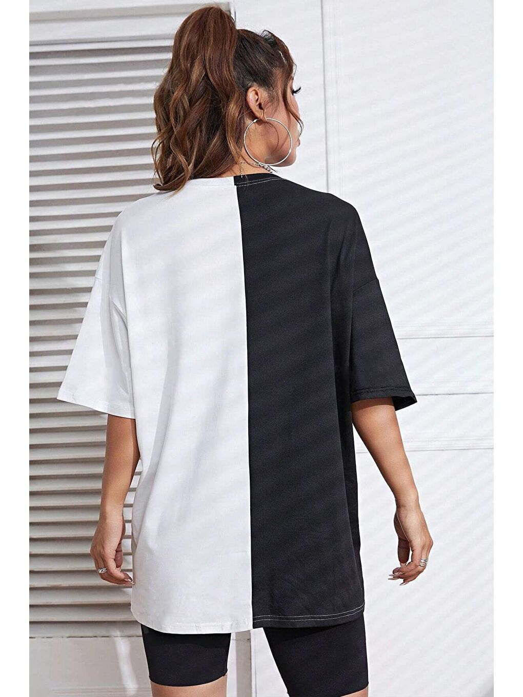 uyguntarz Siyah Unisex Everything Baskılı Oversize Tshirt - 1