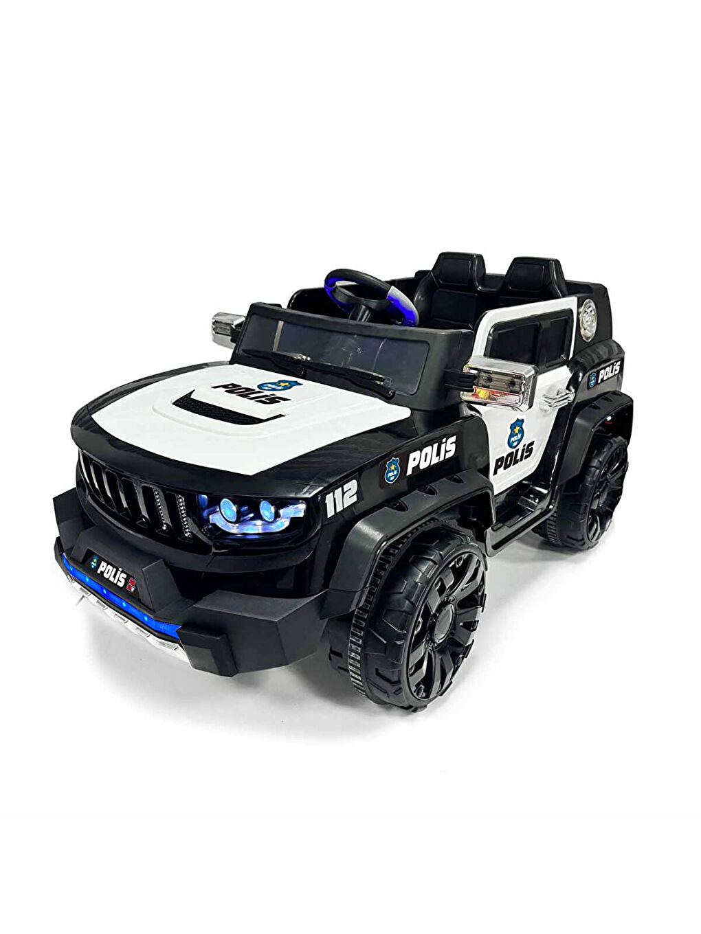 12 V Polis Akülü Araba Uzaktan Kumandalı 4*2-1