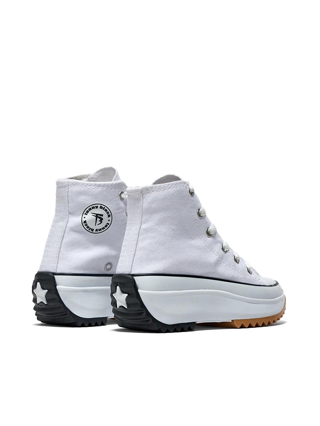 Çocuk Unisex Beyaz Rahat Kalıp Bağcıklı Uzun Spor Ayakkabı-2