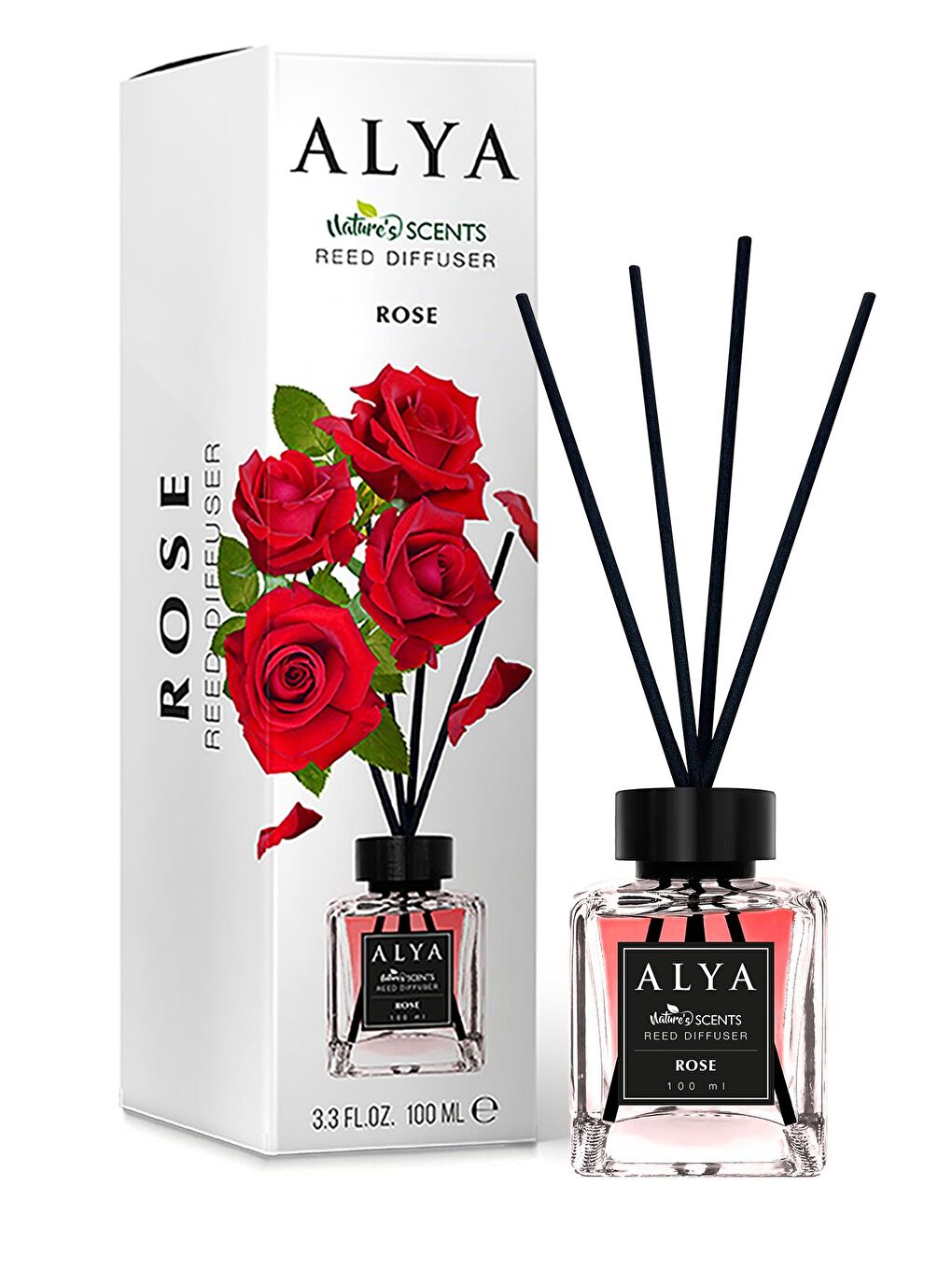 Alya Karışık Nature's Scents Rose Bambu Çubuklu Oda Kokusu- Gül Kokusu - 1