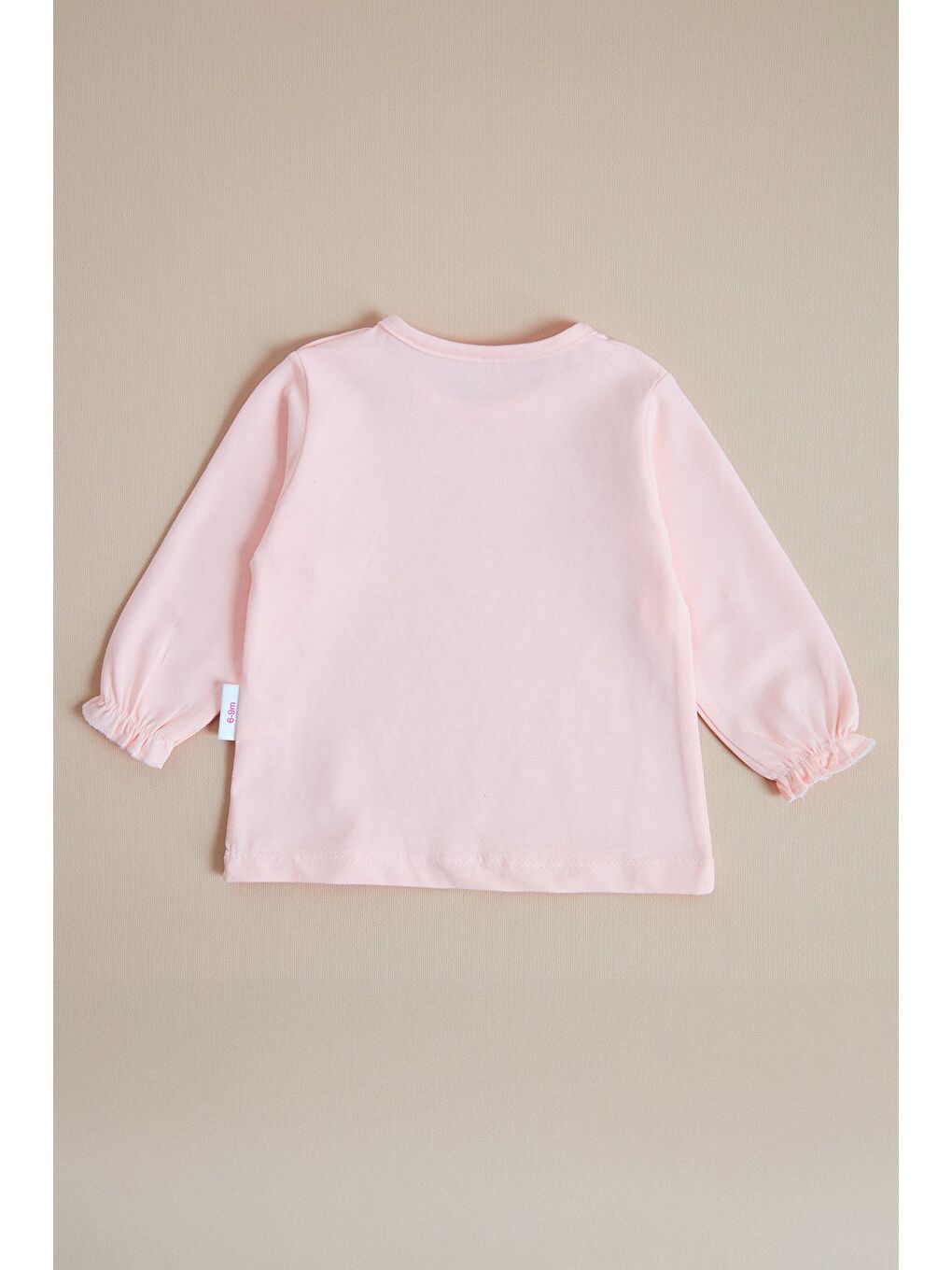 Pembe %100 Pamuk Kurdele Detaylı Jean Kız Bebek Salopet Takımı-2